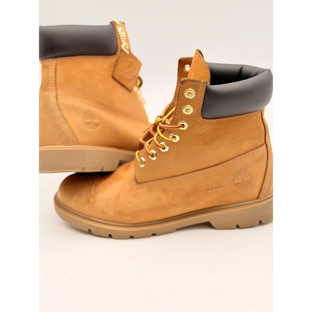 Timberland 6 Inch Premium Waterproof Boot Wheat Nubuck Mens 10 TB118094231